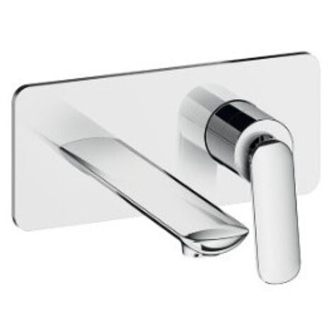 Façade mitigeur lavabo encastré avec bec de 185 mm Chromé - CRISTINA ONDYNA FL25651 (1/2)