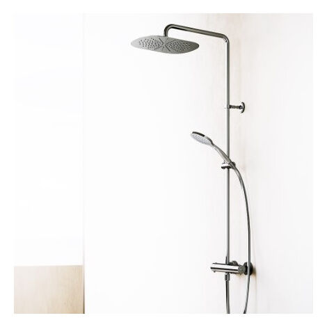 Colonne de douche Thermostatique Chromé FOIL - CRISTINA ONDYNA FL48651 (1/2)