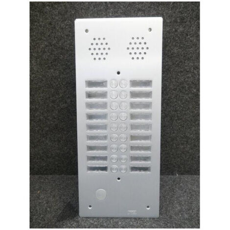 Plaque a.v alu 6mm 2r 18bp URMET 7772/18