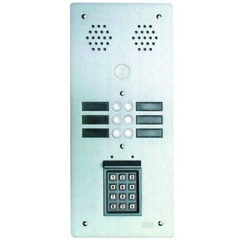 Plaque alu 6mm 2r 6t + s30 ecla URMET 7772/6C