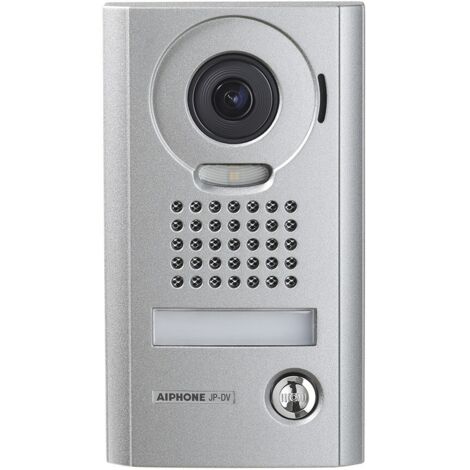 Aiphone – Platine vidéo couleur avec zoom – Caméra grand angle 170° – Résistante au vandalisme – JPDV – Pour JP4MED (1/4)