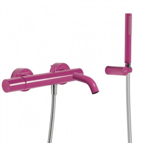 Mitigeur bain Douchette à main anticalcaire avec support orientable et flexible. - TRES 26117001 (1/2)