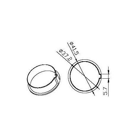 Adaptateur rond 40x1mm poulie en plastique CAME YK4107 (1/2)