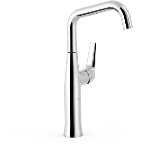 Mitigeur haut avec manette latérale pour lavabo Chrome - TRES 28164701 (1/2)