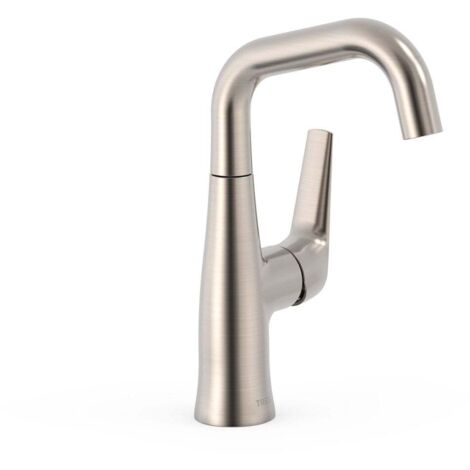 Mitigeur avec manette latérale pour lavabo Acier - TRES 28144701AC (1/2)