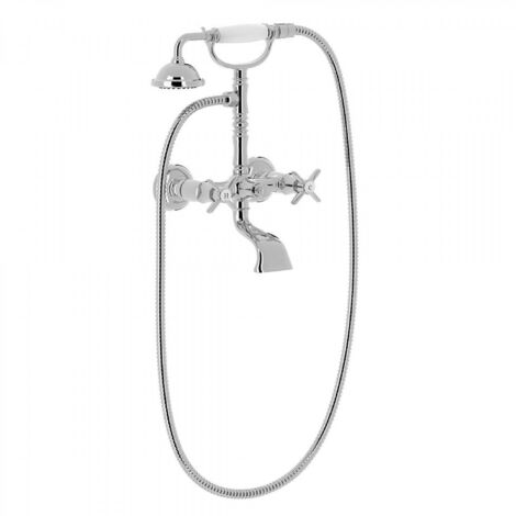 Mélangeur bain‑douche Douchette à main anticalcaire avec support orientable. Fle - TRES 24217601 (1/2)