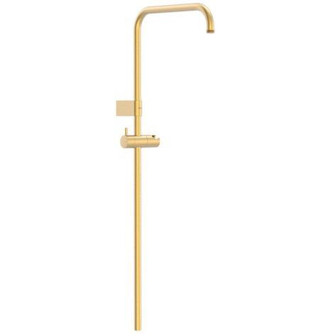 Barre de douche adaptable au robinet thermostatique mural Or Mat 24K - TRES 03463502OM (1/2)