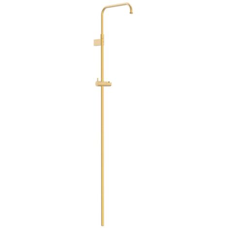 Barre de douche télescopique adaptable au robinet thermostatique mural Or Mat 24K - TRES 03464501OM (1/2)