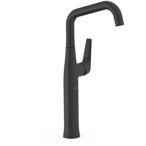 Mitigeur XXL avec manette latérale pour lavabo Noir mat - TRES 28184701NM (1/2)