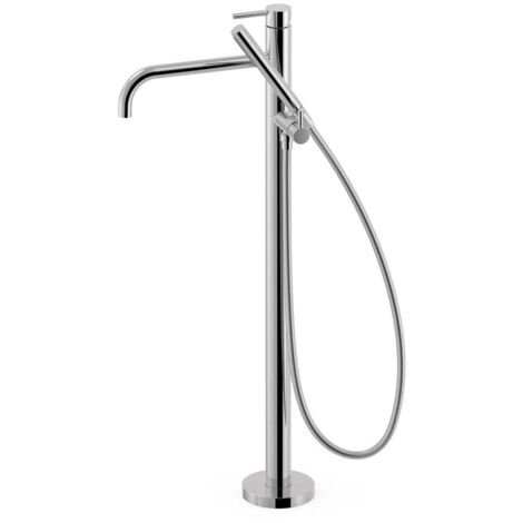 Mitigeur sur pied pour baignoire et douche colonne verticale Chrome - TRES 26247005 (1/2)