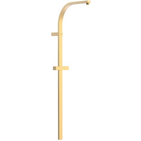 Barre de douche longue adaptable au robinet thermostatique mural Or Mat 24K - TRES 03463505OM (1/2)