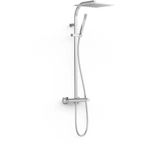 Ensemble douche thermostatique mural Chrome - TRES 19039305 (1/2)