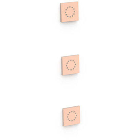 3 jets d’hydromassage encastrés Or Rose Mat 24K - TRES 13451501OPM (1/2)