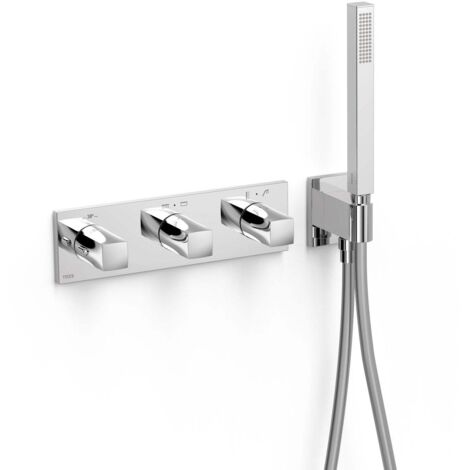 Robinet thermostatique encastré à 4 voies B-system Chrome - TRES 30725401 (1/2)