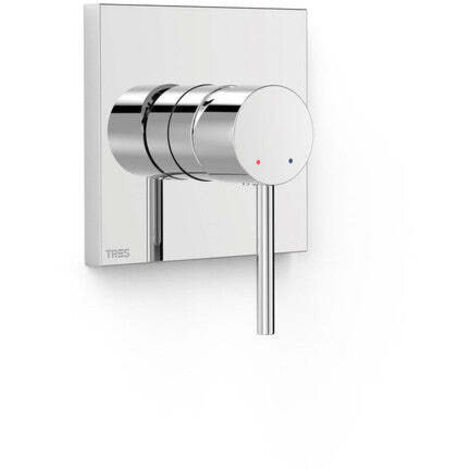 Pièce apparente pour boîtier encastré 1 voie Rapid-box Chrome - TRES 06227810 (1/2)