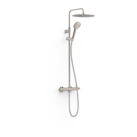 Ensemble de robinet thermostatique mural à 2 voies pour douche Acier - TRES 19038705AC (1/2)