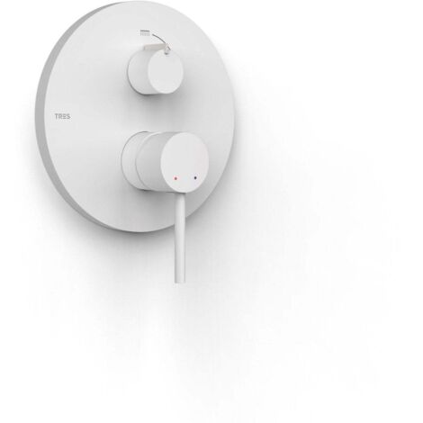 Pièce apparente pour boîtier encastré Rapid-box 2 voiesPièce apparente Blanc mat - TRES 26228110BM (1/2)