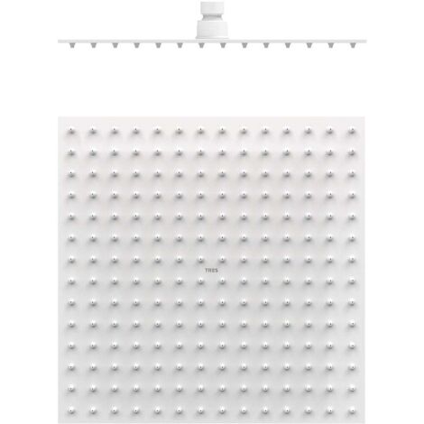 Pommeau de douche Extra-fin Blanc mat - TRES 134315012BM (1/2)