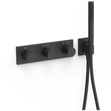 Robinet thermostatique encastré à 4 voies B-system Noir mat - TRES 30735401NM (1/2)