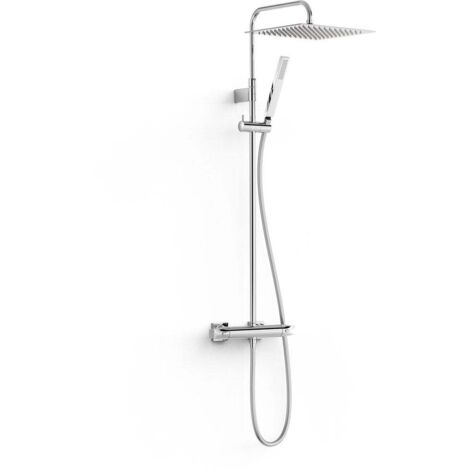 Ensemble de robinet thermostatique mural à 2 voies pour douche Chrome - TRES 19039307 (1/2)