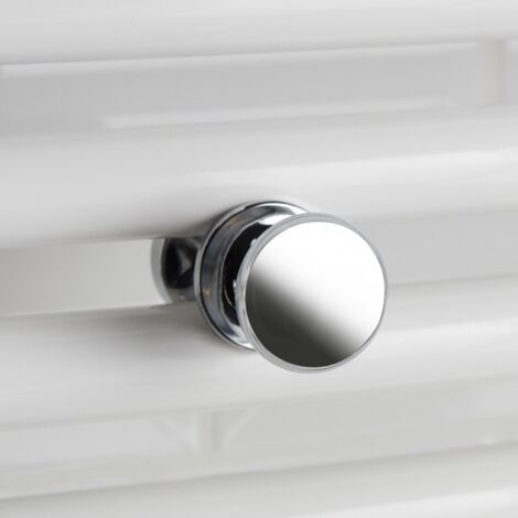 Patère bouton chrome pour sèche-serviettes tubes ronds - Atlantic 850201