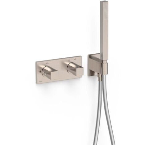 Robinet thermostatique encastré à 2 voies B-system. Acier - TRES 30725201AC (1/2)