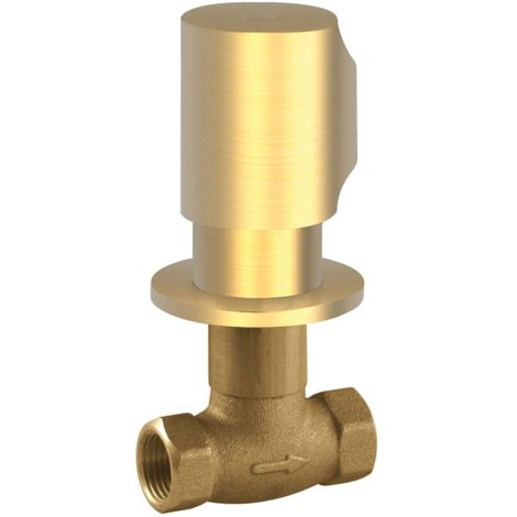 Robinet d’arrêt encastréRaccord fileté femelle : 1/2". Or Mat 24K - TRES 06115501OM (1/2)