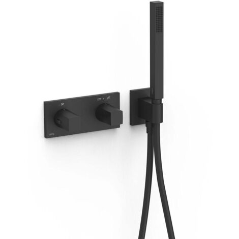 Robinet thermostatique encastré à 2 voies B-system. Noir mat - TRES 30725201NM (1/2)