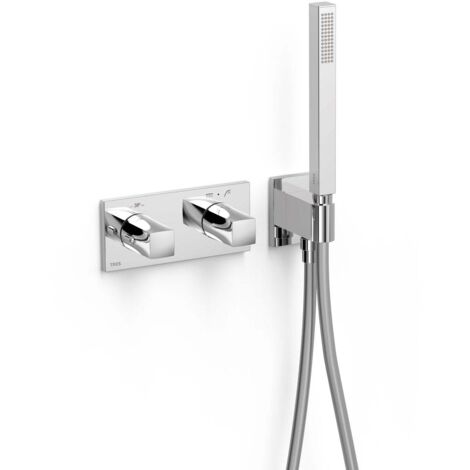 Robinet thermostatique encastré à 2 voies B-system. Chrome - TRES 30725201 (1/2)