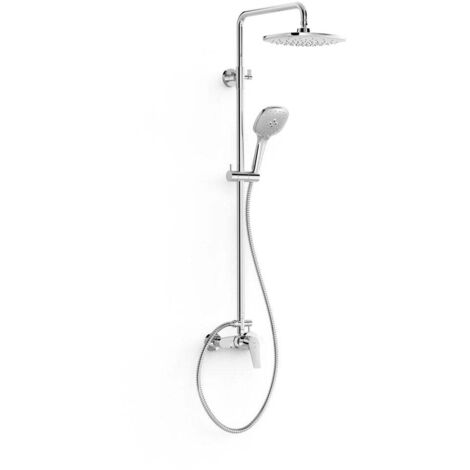 Ensemble de robinet thermostatique mural à 2 voies pour douche Chrome - TRES 21731221 (1/2)
