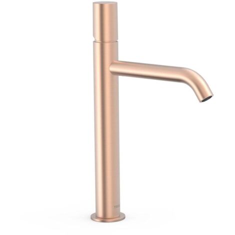 Mitigeur haut pour lavabo Or Rose Mat 24K - TRES 26130701OPM (1/2)