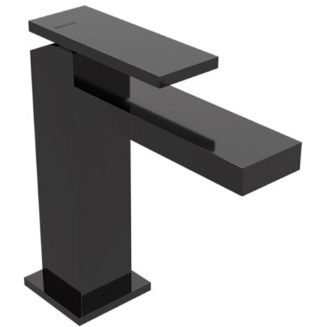 Mitigeur lavabo monotrou Chromé Noir Tabula - CRISTINA ONDYNA TA22072 (1/2)