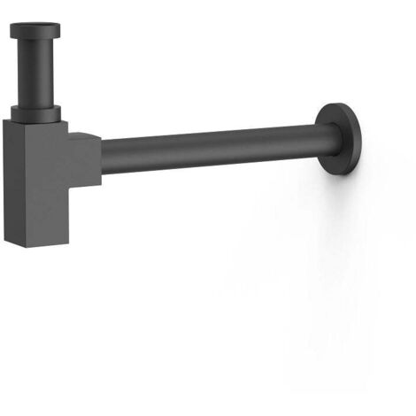 Siphon télescopique pour lavabo Noir mat - TRES 13463420NM (1/2)