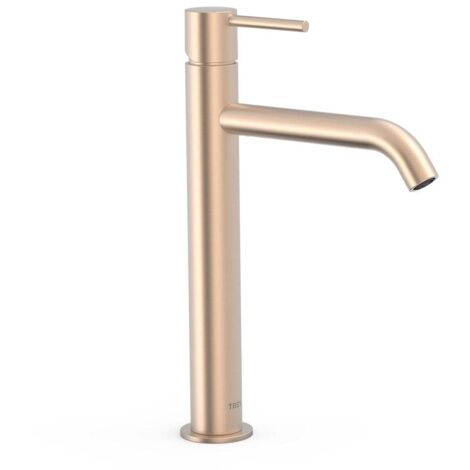 Mitigeur haut pour lavabo Or Rose Mat 24K - TRES 26230701OPM (1/2)
