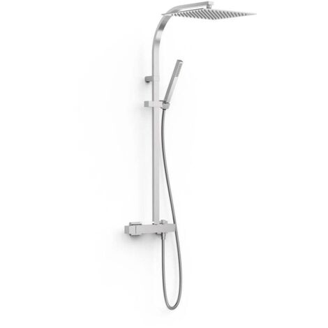 Ensemble mitigeur douche Douche fixe 300x200 mm Chromé - TRES 00719102 (1/2)