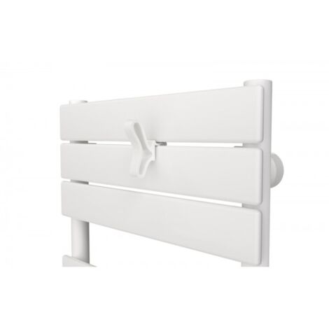 Patère papillon blanc pour sèche-serviettes lames plates - Atlantic 850228