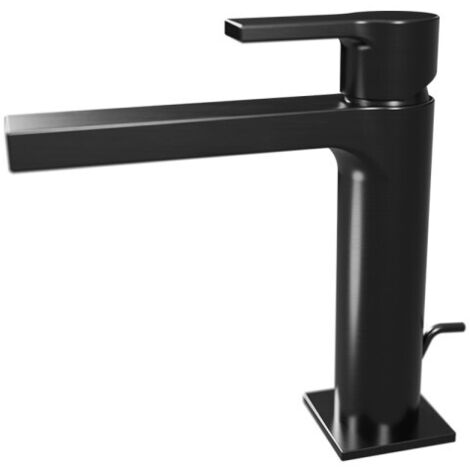 Mitigeur lavabo large Chromé Noir Brossé OMEGA - CRISTINA ONDYNA OG22375 (1/2)