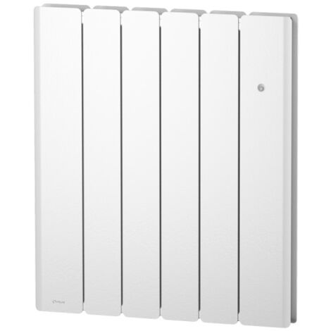 Noirot – Radiateur à inertie fonte 1000W blanc connecté – Écran graphique couleur – Programmation intégrée – Détection de fenêtre ouverte (1/10)