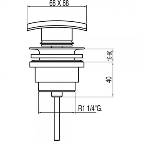Bonde SIMPLE‑RAPID 68x68 mm CLICK‑CLACK - TRES 13434010
