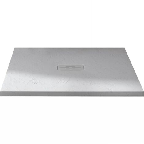 Receveur Kinerock Evo aspect minéral blanc 100x100 - KINEDO RD9010 (1/3)