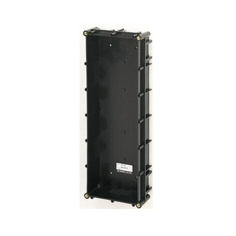Aiphone – Boîte d'encastrement mural pour 3 modules en ABS noir – Inclus entretoise pour ajout de boîtier – GF3B