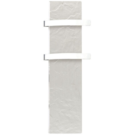 Sèche-serviette électrique 500W blanc – Installation verticale/horizontale – Technologie Dual Kherr – Protection IP44 – 19500TL – Valderoma (1/2)