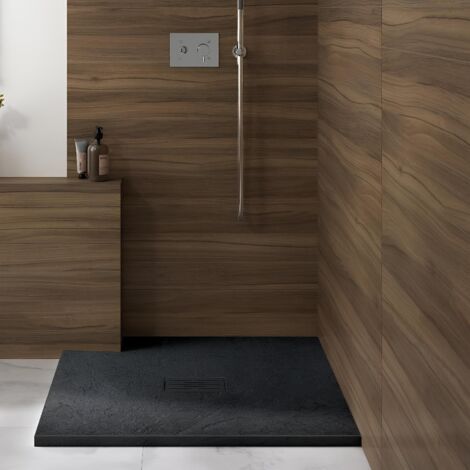 Receveur Kinerock Evo aspect minéral noir 100x100 - KINEDO RD9010N (1/3)