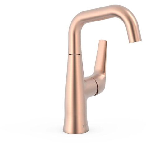 Mitigeur avec manette latérale Or Rose Mat 24K - TRES 28144701OPM (1/2)