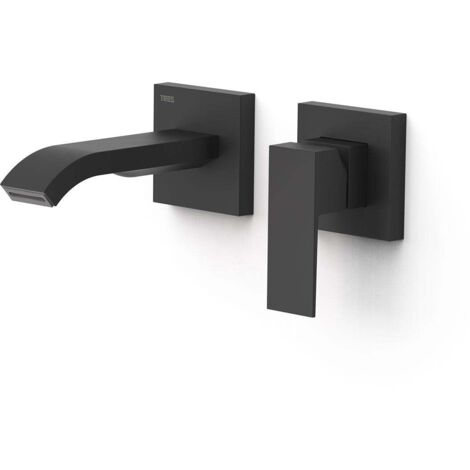 Façade mitigeur lavabo Noir mat - TRES 00630023NM (1/2)