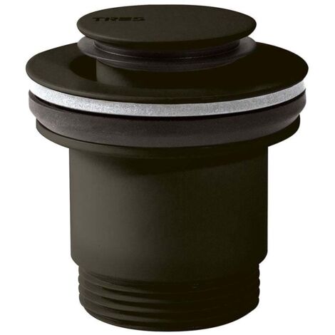 Bonde de vidage clic-clac Simple-Rapid pour lavabo Noir bronze - TRES 24284002KMB (1/2)