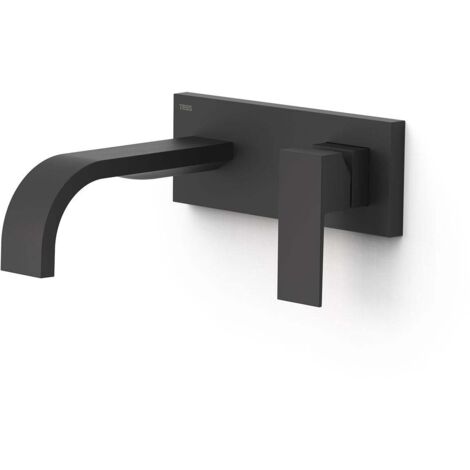 Façade mitigeur lavabo Noir mat - TRES 00630031NM (1/2)