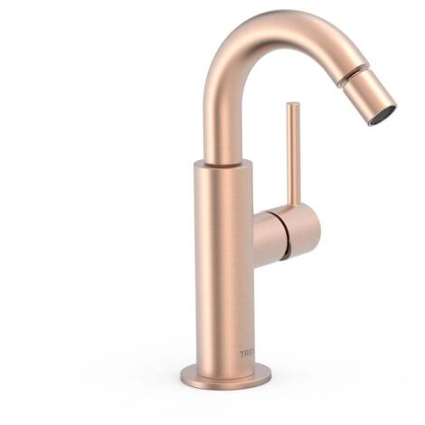Mitigeur avec manette latérale pour bidet Or Rose Mat 24K - TRES 26222402OPM (1/2)