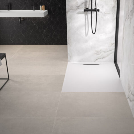 Receveur extra-plat 140x80 Kineline BPC blanc - KINEDO RD2004 (1/2)