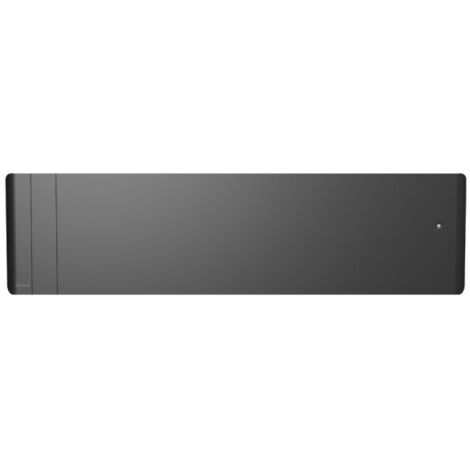 Radiateur électrique 1000W inertie fonte CHAMANE Nativ Plinthe connecté Gris anthracite - INTUIS M198423 (1/2)